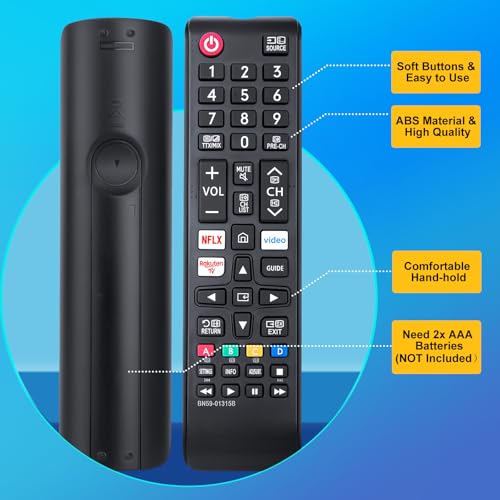 BN59-01315B-Remote Control for Samsung-Smart TV Universal Remote Control for Samsung 4K UHD HDR Crystal QLED EU Series Quantum TVs