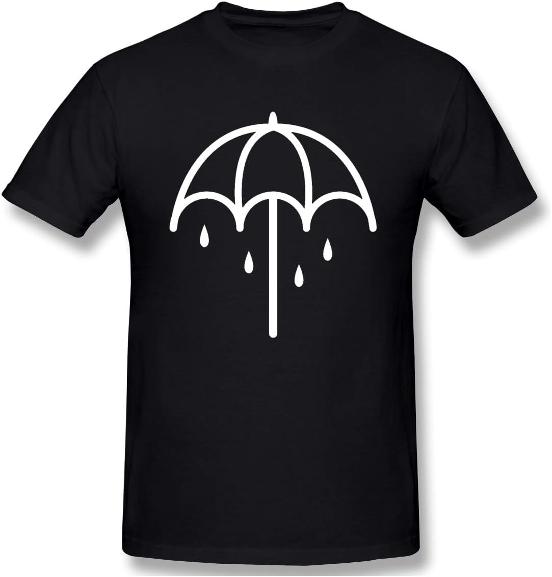 Lanmei Men's Bring Me The Horizon BMTH Umbrella Logo Fashion T-Shirts