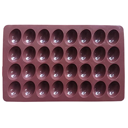 AxeSickle Chocolate Mold 32 holes Silicon Mold Mini Egg Shape Silicone Molds, Small Truffles chocolate molds, Candy Mold, Small Candy Molds, Hard Candy Mold, Baking Mold DIY Cake Decoration.