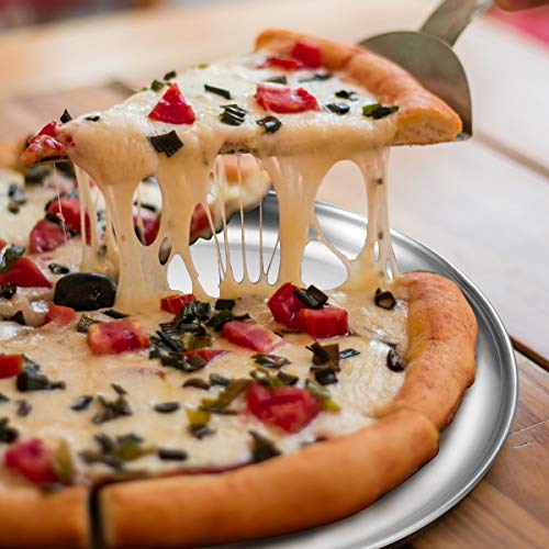 image for Stainless Steel Pizza Pan 13.39 inch - Deedro Round Pizza Tray Pizza B