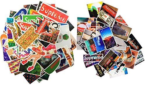60pcs Supreme Hypebeast Premium Stickers[Laptop Stickers]Supreme Sticker Waterproof and Oil Proof Supreme Sticker,Backpack,Car,Supreme Skateboarding,Laptop,[Supreme Stickers] (StickerBomb Supreme)