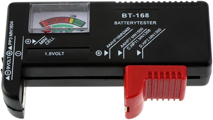 Scream AA/AAA/C/D/9V/1.5V Universal Button Cell Battery Volt Tester Checker BT-168