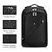 REYLEO Business Laptop Backpack Men Women Lightweight Office Computer Back Pack Water Resistant Slim Rucksack for College Travel Commuter Black Bag