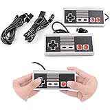 Generic Controller Replacement for Nintendo NES Mini Classic Edition, Gamepad Entertainment System Console with Receiver,10FT Extension Cable,Super Gaming Joypad Controllers 2 Pack