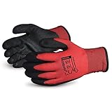 Superior Winter Work Gloves - Fleece-Lined with Black Tight Grip Palms (Cold Temperatures) SNTAPVC - Size Medium