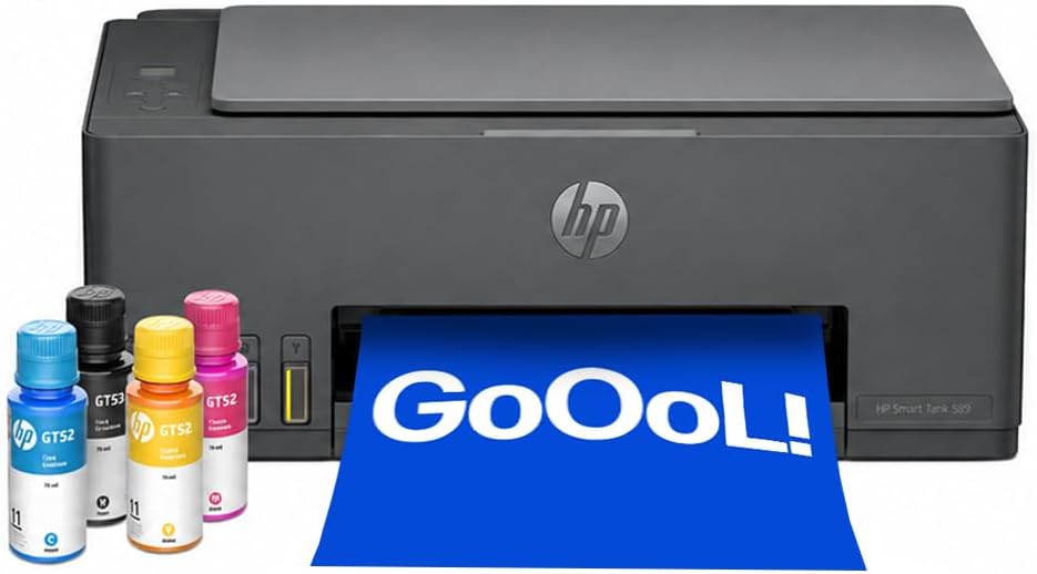 Impressora Multifuncional HP Smart Tank 589 Tanque de Tinta | Colorida, Wi-Fi, USB, Alta Economia, Copiadora e Scanner, 5D1A8A