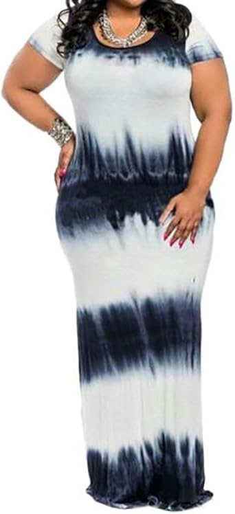 tie dye bodycon maxi dress