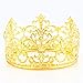 HYOUNINGF Gold Crown Cake Topper Elegant Cake Decoration for King, Queen, Prince and Princess Themed Parties, Royal Birthday Cake Decoration