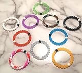 Silicone Beaded Bracelets 10PC Medium