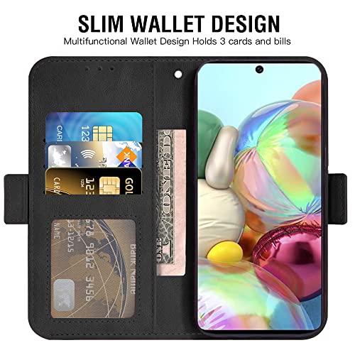 Asuwish Compatible with Samsung Galaxy A71 4G Wallet Case and