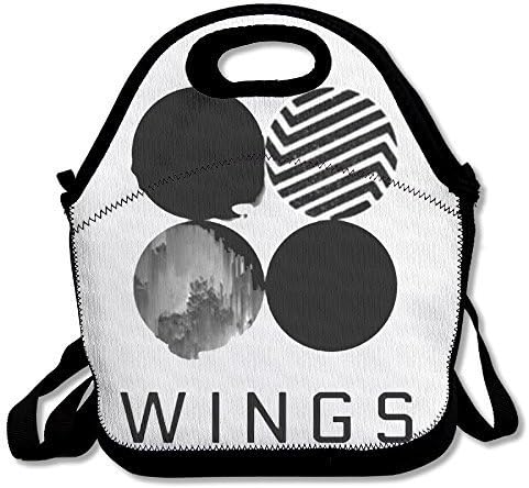BTS WINGS Bangtan Boys Waterproof Lunch Bags Mom Bag