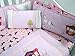 SoHo Royal Princess Baby Crib Nursery Bedding Set 13 pcs included Diaper Bag with Changing Pad & Bottle Case