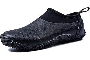 TENGTA Unisex Waterproof Garden Shoes Womens Rain Boots Mens Car Wash Footwear