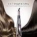 ANEMEL Professional Hair Straightener Curling Iron, 2 in 1 Ceramic Tourmaline Twisted Flat Iron with LCD Digital Display,Adjustable Temperature 210℉-450℉ and Auto Shut-Offthumb 3