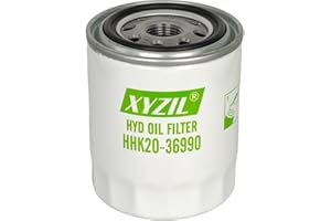 XYZIL Hydraulic Oil Filter HHK20-36990 for Kubota ZD28 ZD21 ZD18 ZD25 BX1500D BX1800D BX2370 BX2380 BX23S B2601HSD B7510HSD BX1870 BX1880 F2690 F3680 G1800 G2160 RTV900 RTV1100 HH660-36060