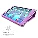 Snugg iPad Air & New iPad 9.7 inch 2017 Case - Smart Cover Case with Kick Stand & (Purple Leather) for the Apple iPad Air 1 (2013)