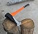 TABOR TOOLS Splitting Axe, Wood Splitting Maul with Strong Fiberglass Handle and Anti-Slip Grip. J55A. (Splitting Maul, 32