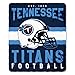 Northwest NFL Tennessee Titans Unisex-Adult Fleece Throw Blanket, 50