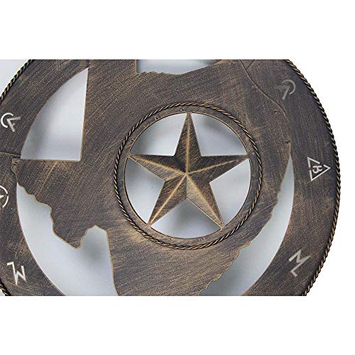 15" Metal Barn Wall Decor Texas Western Barn Farmhouse Star Wall Plaque