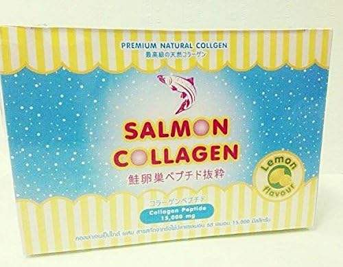 12 Box X Salmon Collagen Peptide 15000 Mg. Whitening Brightening Lightening Collagen Q10 - Dietary Supplement Product (1 Box : 10 Sachets) Japan Supplement