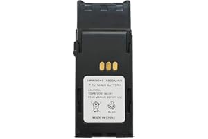 Teseko (Upgraded HNN9049 Two-Way Radio Battery Replacement(1800mAh,7.5V,NI-MH) for Motorola HNN9049 HNN9049A HNN9049AR HNN9049B HNN9049H A P1225 P1225 with Belt Clip
