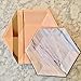 Pretty Peach Gold and Marble 69 Pcs Setting for 8 Deluxe Plates Napkins Cups Birthday Party Supply Wedding Bridal Shower Tableware Sets