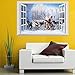 Highpot 3D Windows Wall Sticker For Christmas Santa Claus Mural Decals Vinyl Art Home Decors (B)
