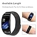 Gear Fit 2 / Fit 2 Pro Watchband, TRUMiRR Milanese Loop Watch Band Stainless Steel Strap Magnetic Clasp Bracelet for Samsung Gear Fit2 SM-R360 / Fit2 Pro SM-R365 Smartwatch, Black