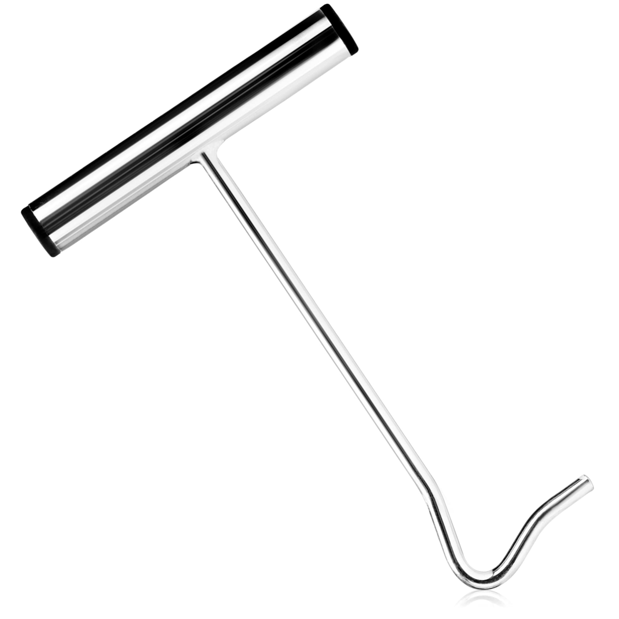 com-four® 1x Peg puller made of stainless steel - Hook puller for easy removal of pegs and hooks - Tent accessories for camping and outdoor (Stainless steel - 1 piece)