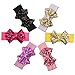 Tacobear 6pcs Baby Sequins Headbands Glitter Bow Soft Headwrap Sparkle Headdress