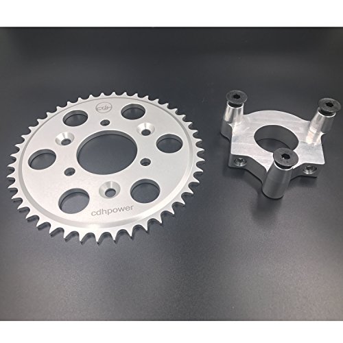 CDHPOWER Rear Hub Adapter 1.5" and 44T Sprocket for 2 Stroke Engine kit