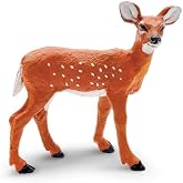Safari Ltd. Whitetail Fawn Figurine - Lifelike 2.6" Model Figure - Educational Toy for Boys, Girls, and Kids Age 3+