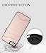 iPhone 6S Plus Case, Teelevo [Card Slot Holder] Dual Layer Heavy Duty Shock Absorbent Wallet Case with Credit Card Slot and Kickstand [Protective Card Case] for iPhone 6S Plus/6 Plus - Rose Gold