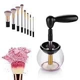 Makeup Brush Cleaner Easy Wash and Fast Dry with 8 Rubber Holders, Suitable for all Size Brushes by VASKER