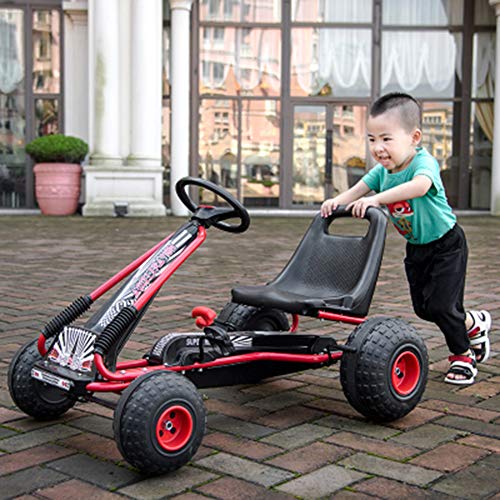 image for SHARESUN Racer Design Kids Childrens Pedal Go-Kart Ride-On Car,Steel S
