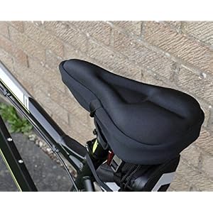 Zacro Gel Bike Seat Cover - Extra Soft Gel Bicycle Seat - Bike Saddle Cushion    with Water&Dust Resistant Cover