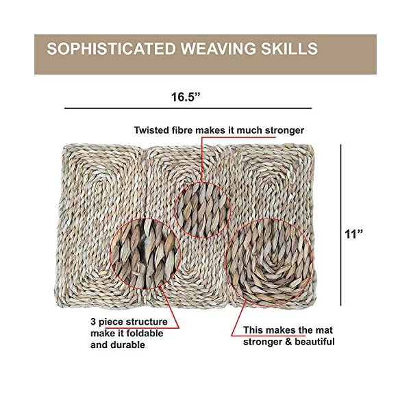 MadeTerra 2 Tappetini e 2 palline per animali domestici,conigli,criceti,porcellini d'India,cincillà e giocattoli da…