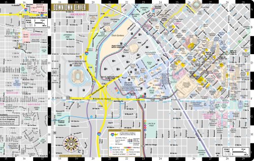 Streetwise Denver Map Laminated City Center Street Map