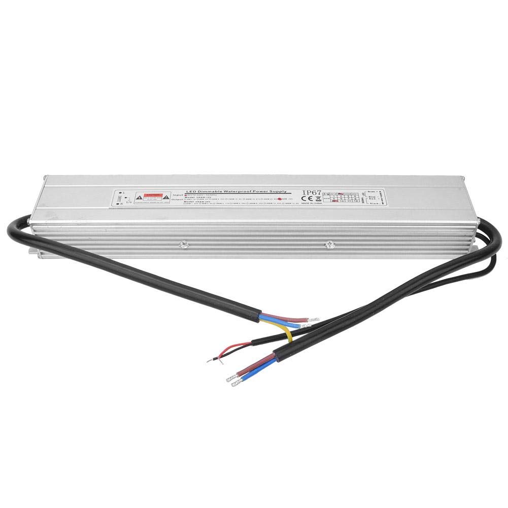 Dimmable Power Supply,Waterproof IP67 LED Power Supply Input AC170~260V(50/60Hz) Output 12V 25A 300W for LED Lights Strips