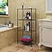Homebi 4-Tier Wire Shelving 4 Shelves Unit Metal Storage Rack Durable Organizer Perfect for Pantry Closet Kitchen Laundry Organization in Black,21