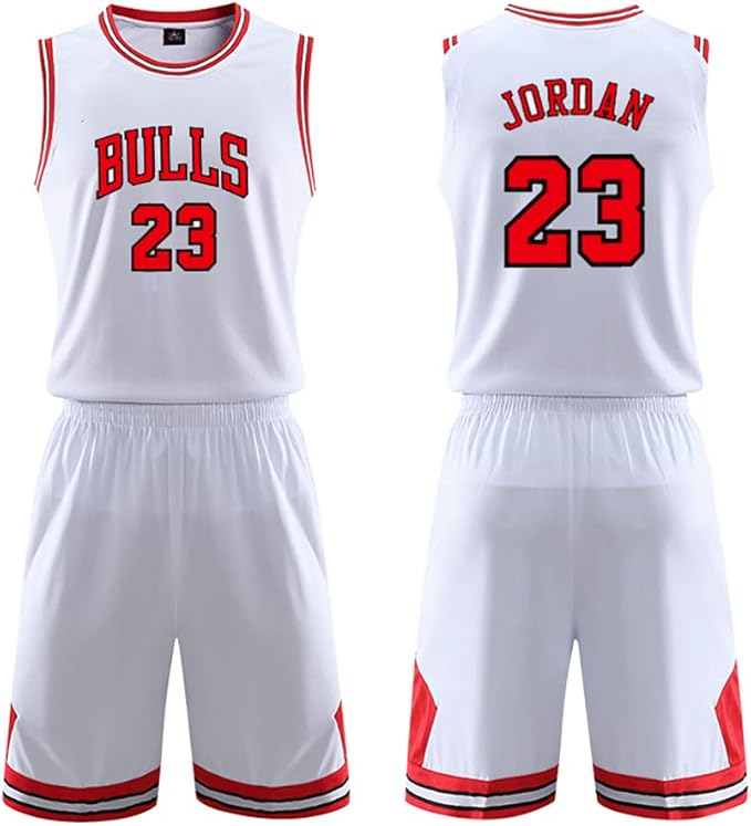 Herren Basketball Trikots Set, Passend für Chicago Bulls Nr. 23 Trikot