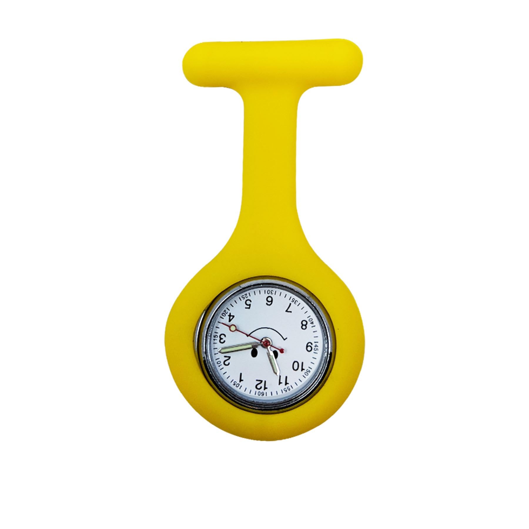 General Healthcare Silicone Soft Nurse/Doctor Medical Watch Fob (Yellow)