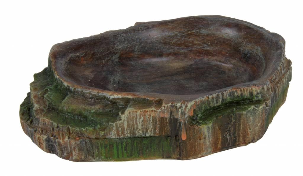Trixie Reptile Rainforest Decoration Water and Food Bowl, 18 x 4.5 x 17 cm
