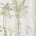 Avanti Linens - Fabric Shower Curtain, Tropical Inspired Bathroom Decor (Colony Palm Collection, Ivory)