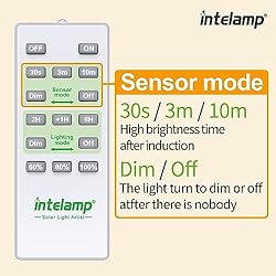 intelamp Solar Flood Lights Outdoor Motion Sensor