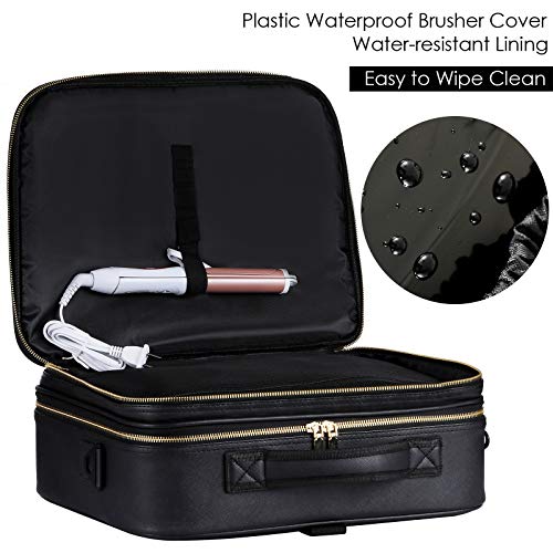 JAZZ GORDEN Professional Artist Makeup Travel Case with Mirror