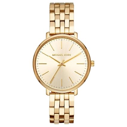 Michael Kors Damen Analog Quarz Uhr mit Edelstahl Armband MK3898