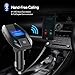 FM Transmitter, Ronxs Bluetooth FM Transmitter Wireless In-Car Radio Kit Adapter W 2 USB Charger Ports and TF Card Slot Support USB Flash Drive and Micro SD Card (Tomight Version)
