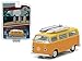 Greenlight 29893 1971 Volkswagen Type 2 T2 Van Orange with Surf Boards Doka Hawaii Surf Shop Hobby Exclusive 1/64 Diecast Model Car