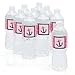Ahoy - Nautical Girl - Party Water Bottle Sticker Labels - Set of 10